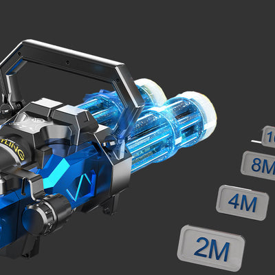 Piston Buddy™High speed shooting dual muzzle Gatling water gun backpack (muzzle LED)