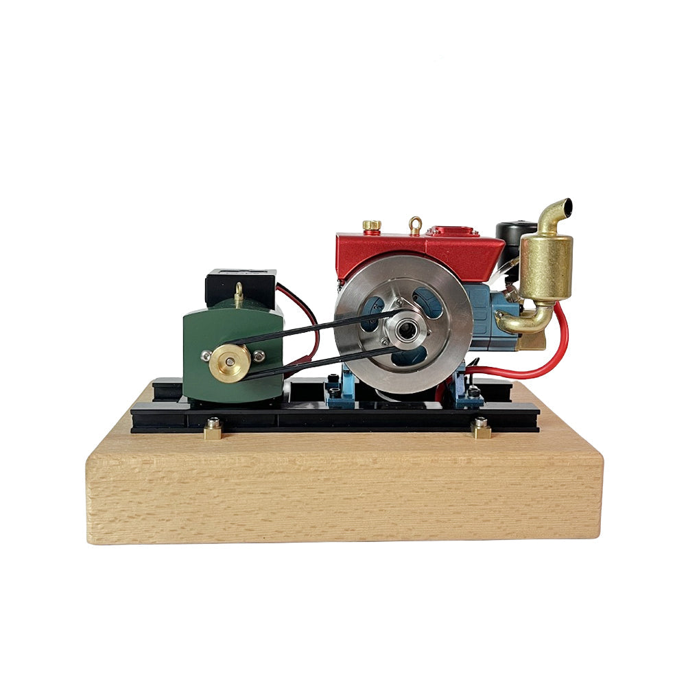 Piston Buddy MUSA 1/8 2.6cc Mini Single-Cylinder Gas Powered Motor 4-Stroke Engine Model