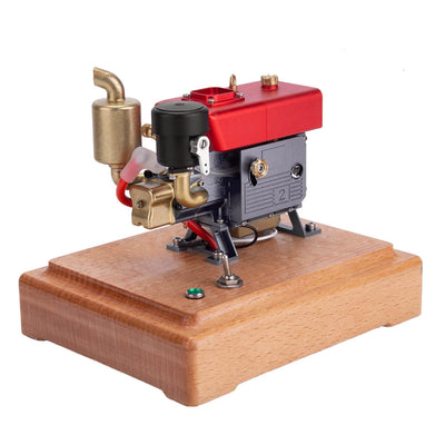 Piston Buddy MUSA 1/8 2.6cc Mini Single-Cylinder Gas Powered Motor 4-Stroke Engine Model