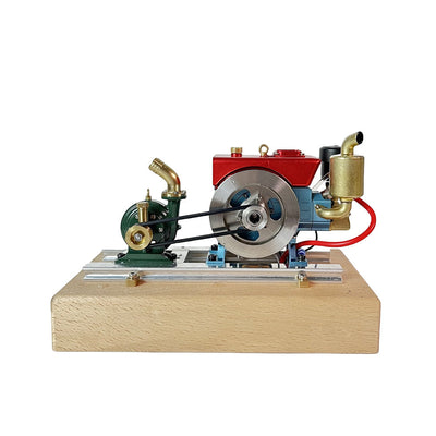 Piston Buddy MUSA 1/8 2.6cc Mini Single-Cylinder Gas Powered Motor 4-Stroke Engine Model