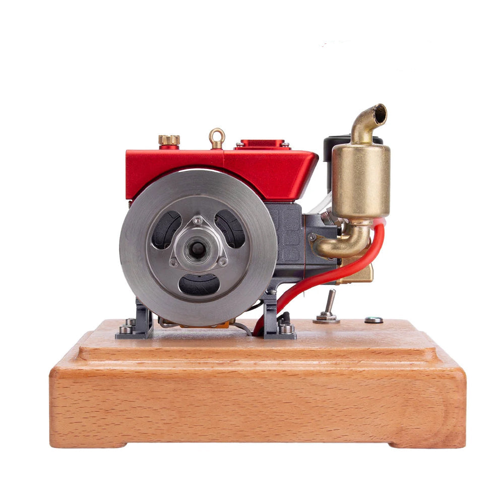 Piston Buddy MUSA 1/8 2.6cc Mini Single-Cylinder Gas Powered Motor 4-Stroke Engine Model