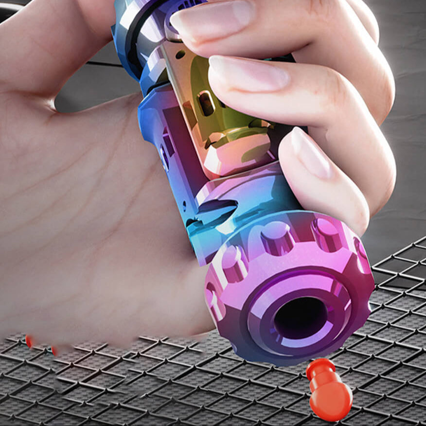 Piston Buddy™ Alloy Agent Mini Shock Bomb Launcher Pistol Toy Gun