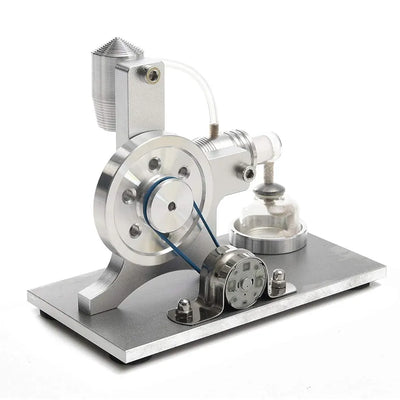 PISTON BUDDY Air Stirling Motor Power Generator Alpha Engine Model Educational Physics Experiment Kit (A)