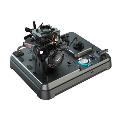 Piston Buddy FS-S100AT1D-XP Single-Cylinder Four-Stroke Nitro & Gasoline Transparent Combustion Chamber Design Engine Model