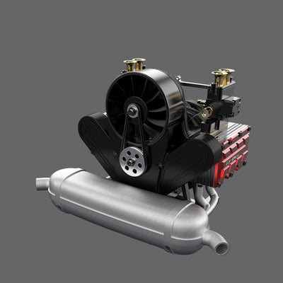 Piston Buddy 14cc Horizontally Opposed 4-Stroke Nitro Model DIY Engine Kits