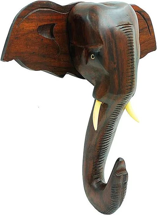 JUSTCLICKINDIA Handcrafted Elephant Mount Wall Hanging