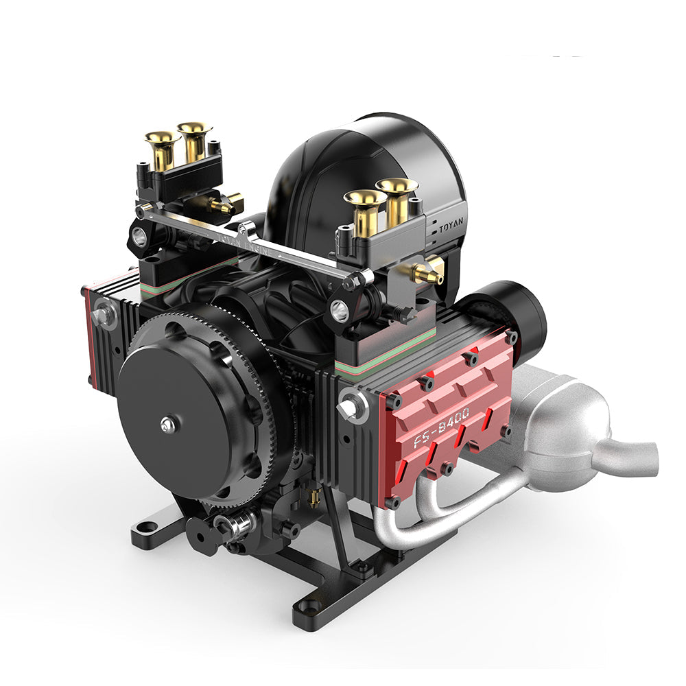 Piston Buddy 14cc Horizontally Opposed 4-Stroke Nitro Model DIY Engine Kits