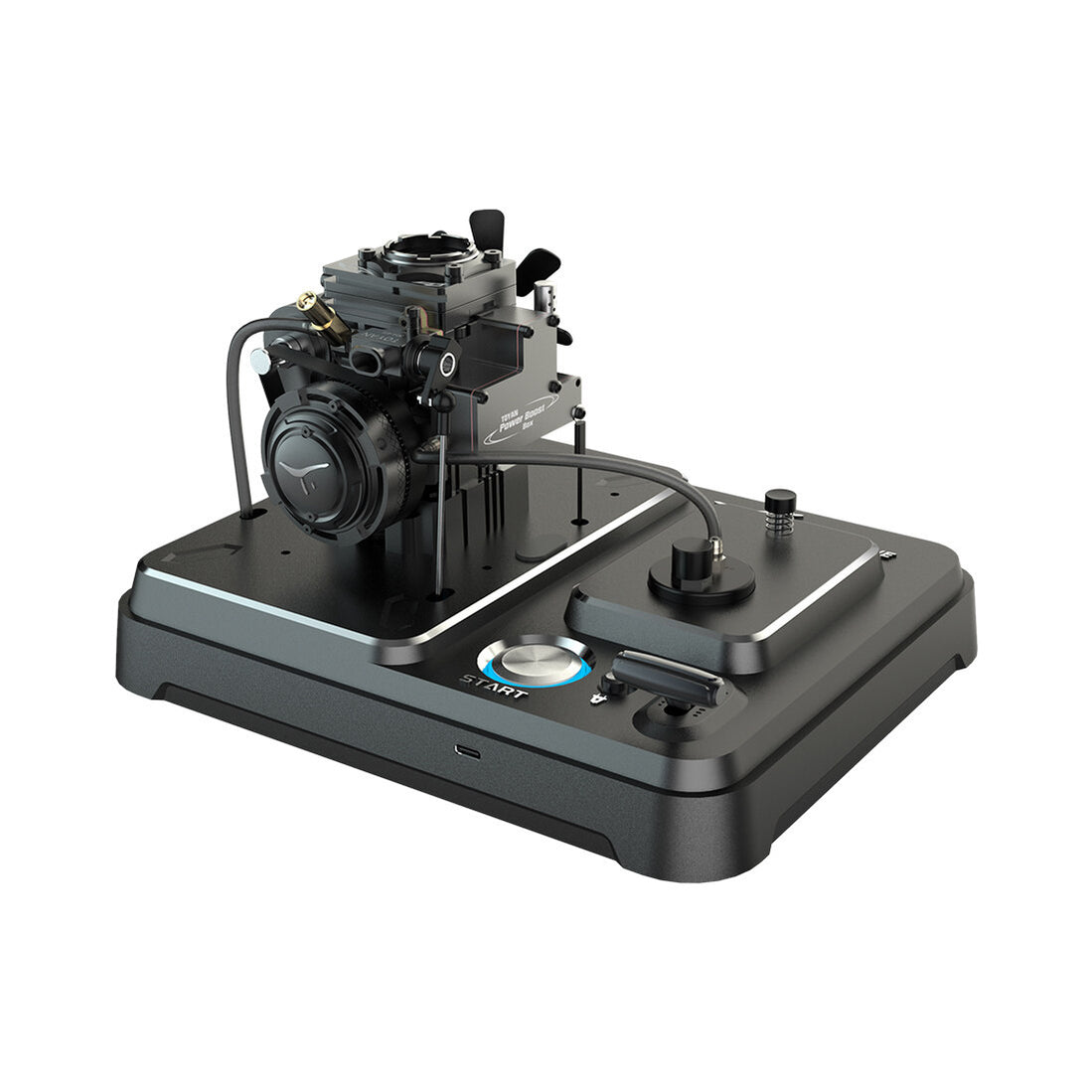 Piston Buddy FS-S100AT1D-XP Single-Cylinder Four-Stroke Nitro & Gasoline Transparent Combustion Chamber Design Engine Model